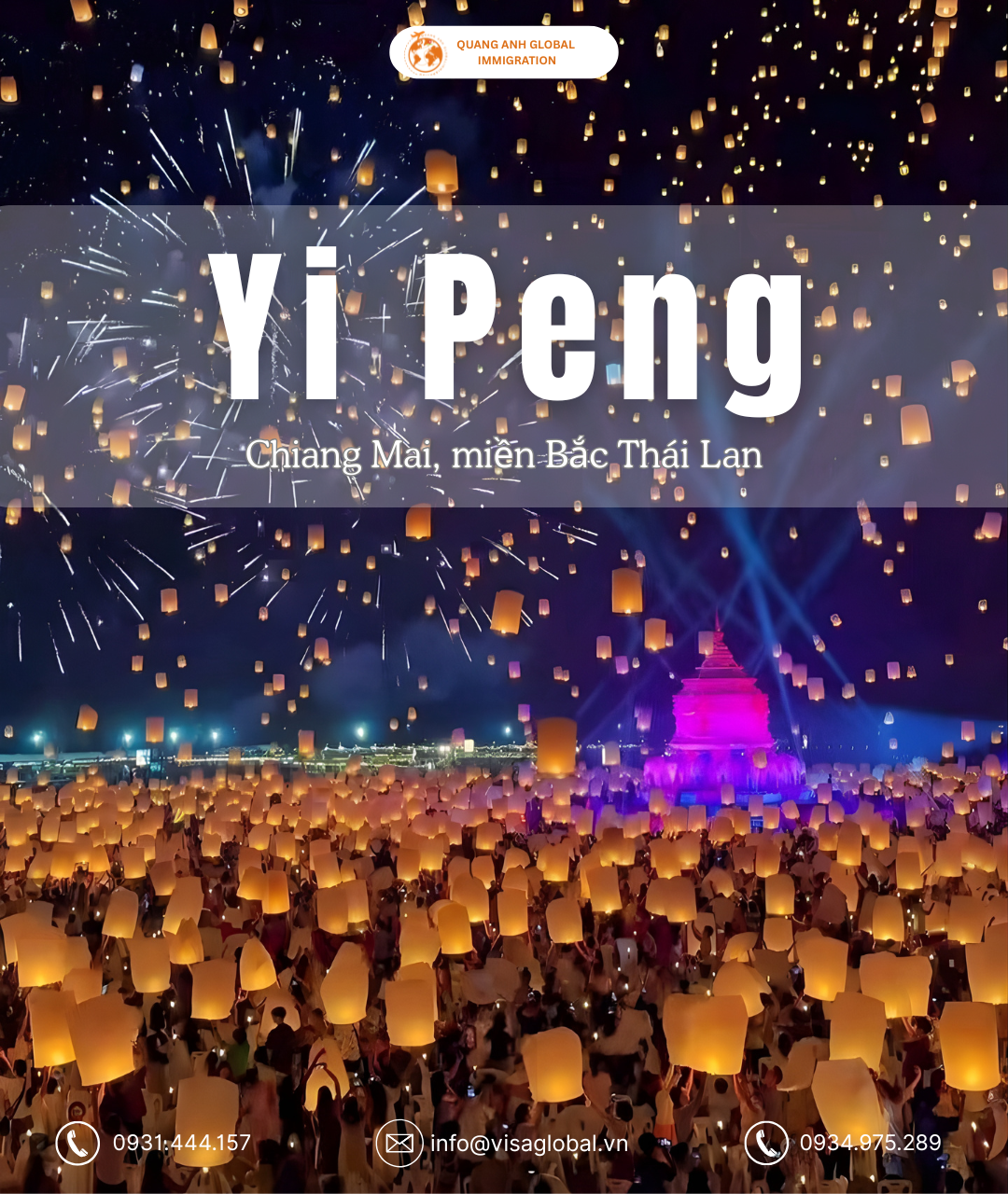 lễ hội Yi Peng Thái Lan - Quang Anh Global Immigration