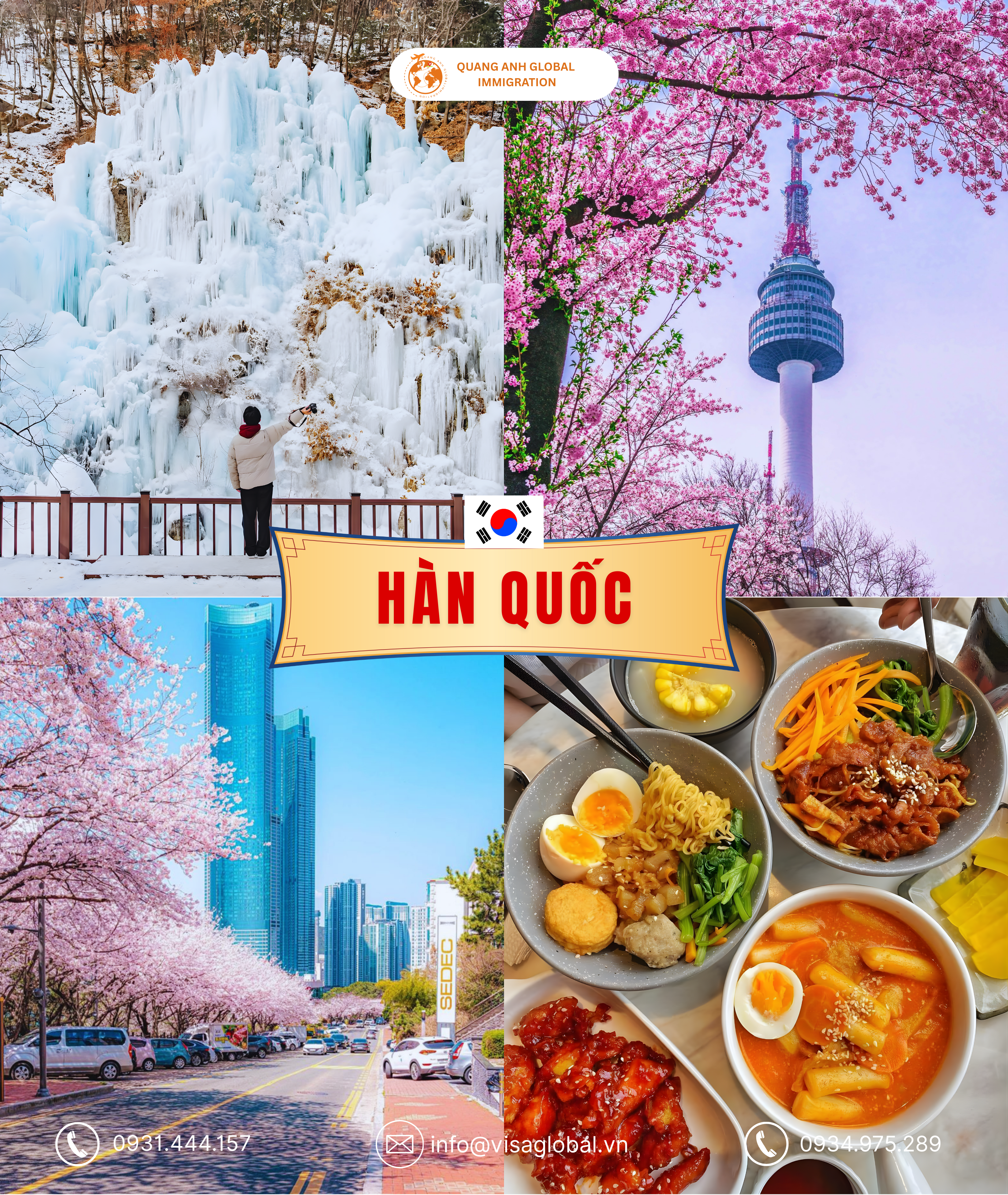 Du lịch Hàn Quốc mùa xuân - Quang Anh Global Immigration