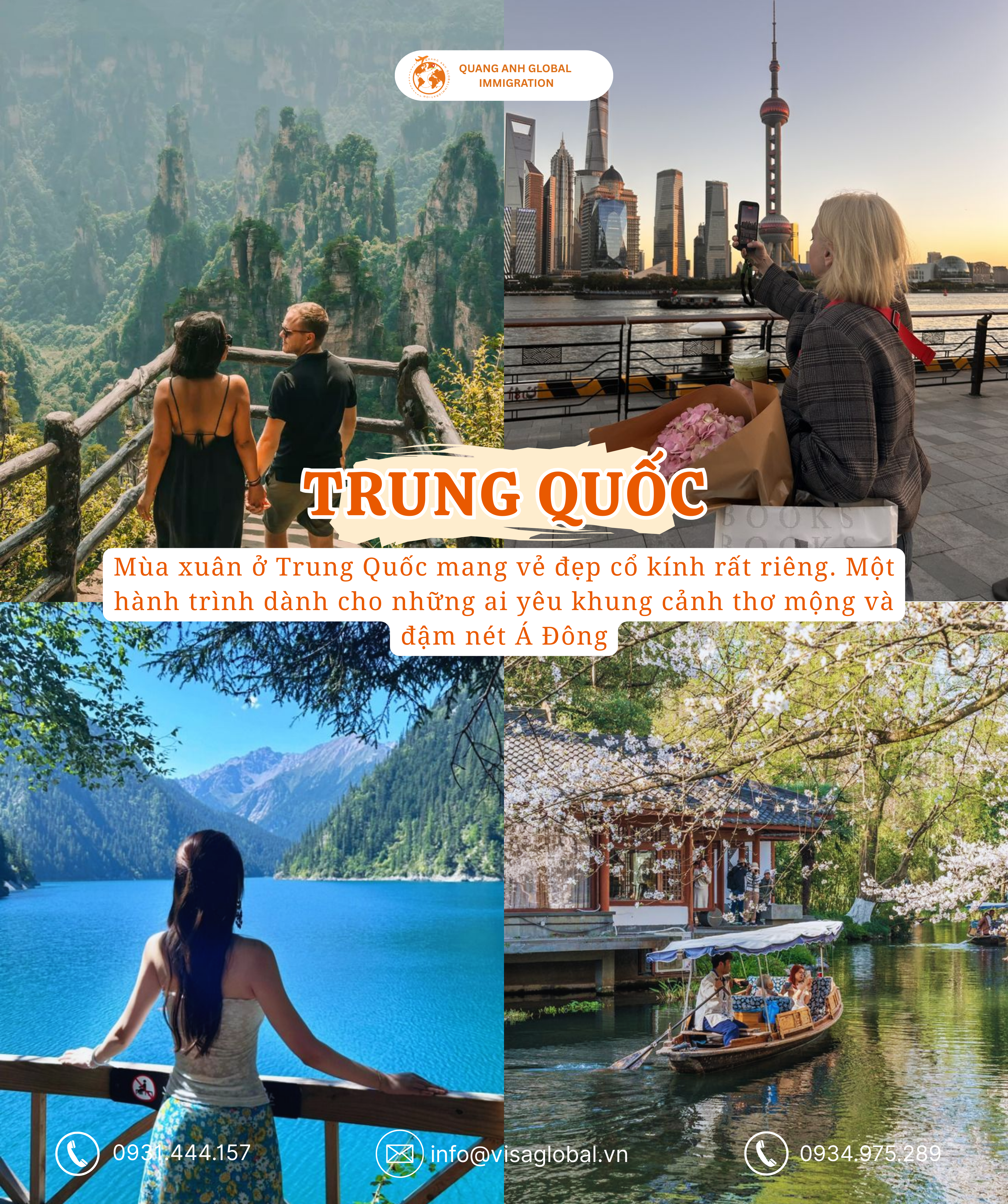 Du lịch Trung Quốc mùa xuân - Quang Anh Global Immigration
