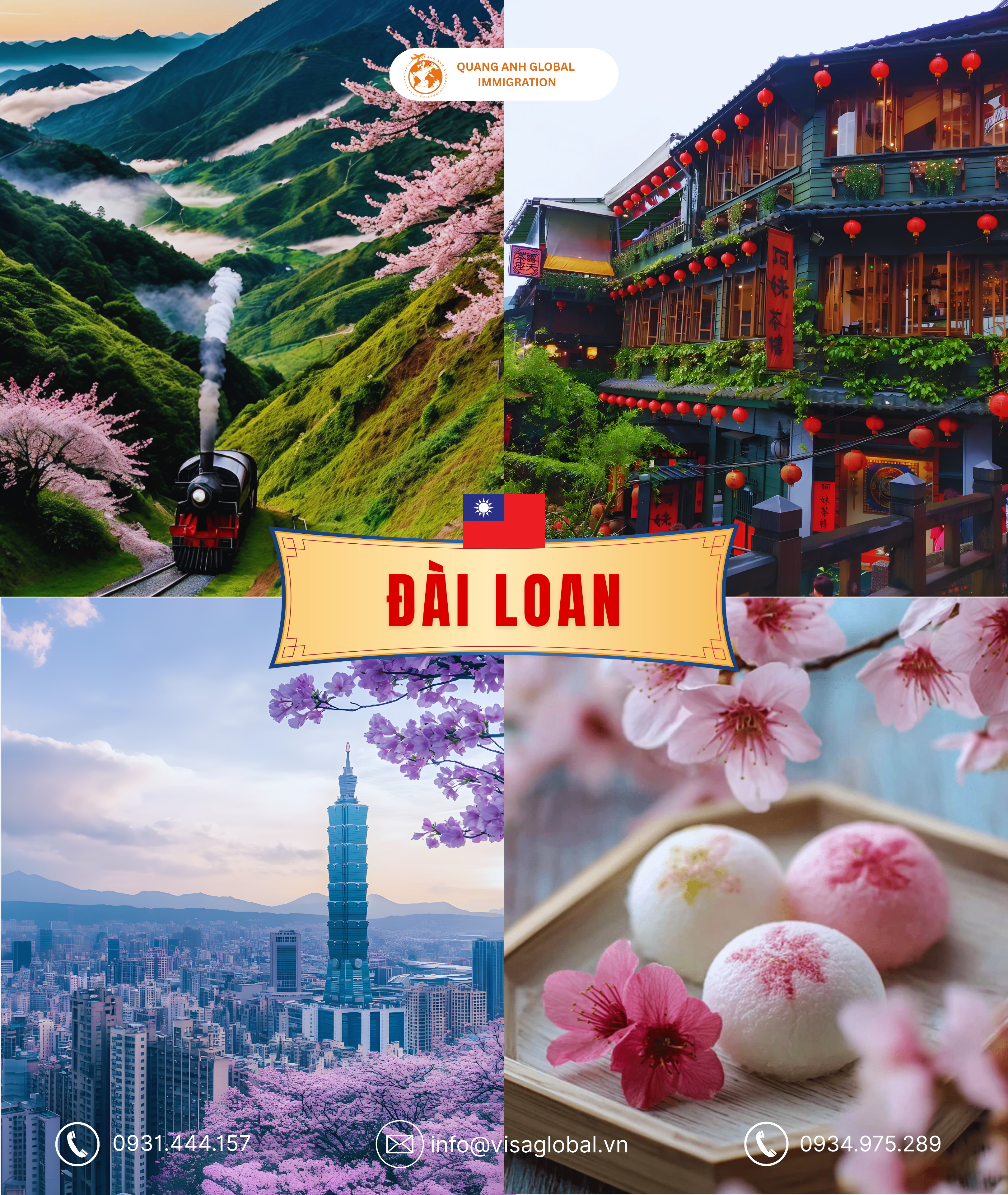 Du lịch Đài Loan mùa xuân - Quang Anh Global Immigration