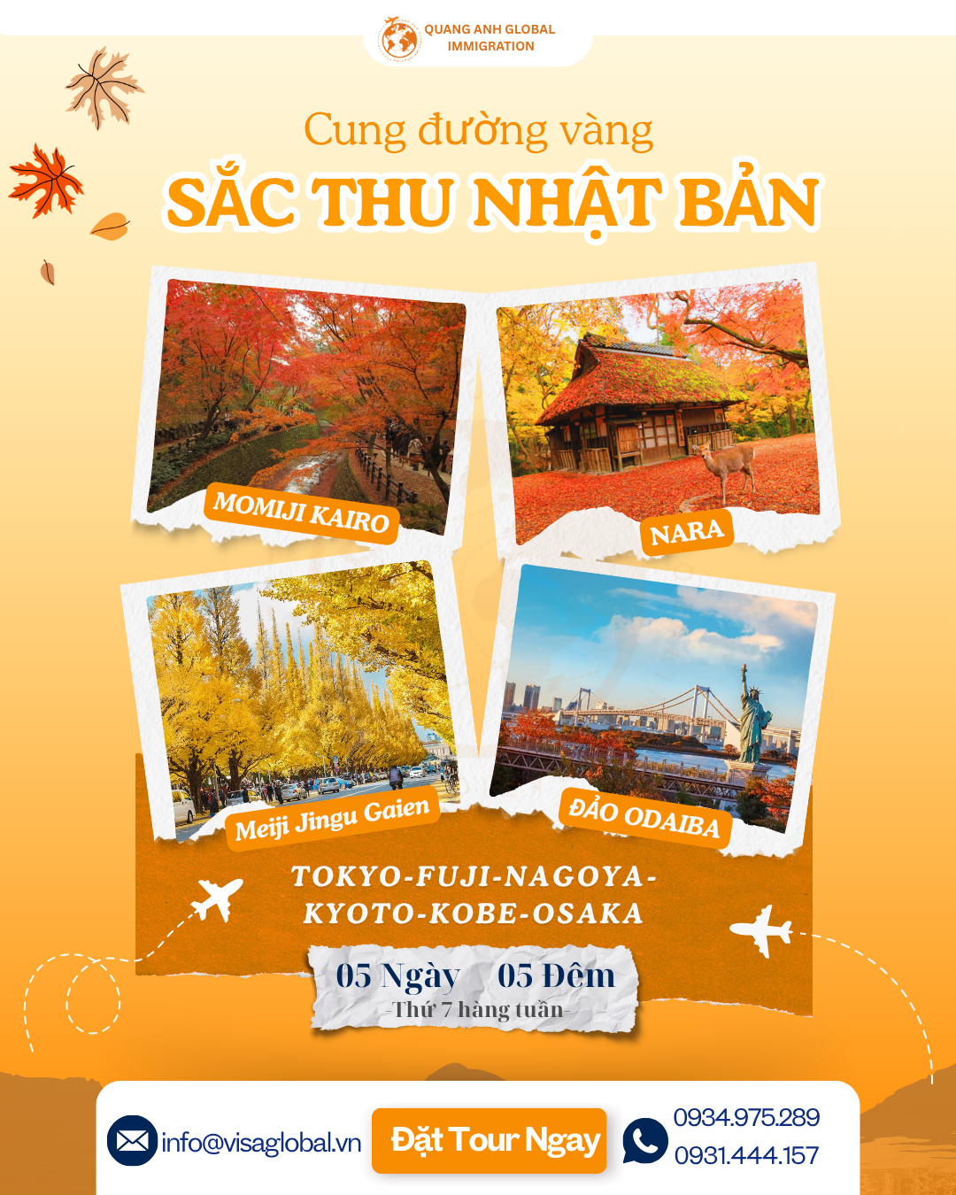 tour nhật bản quang anh global visa