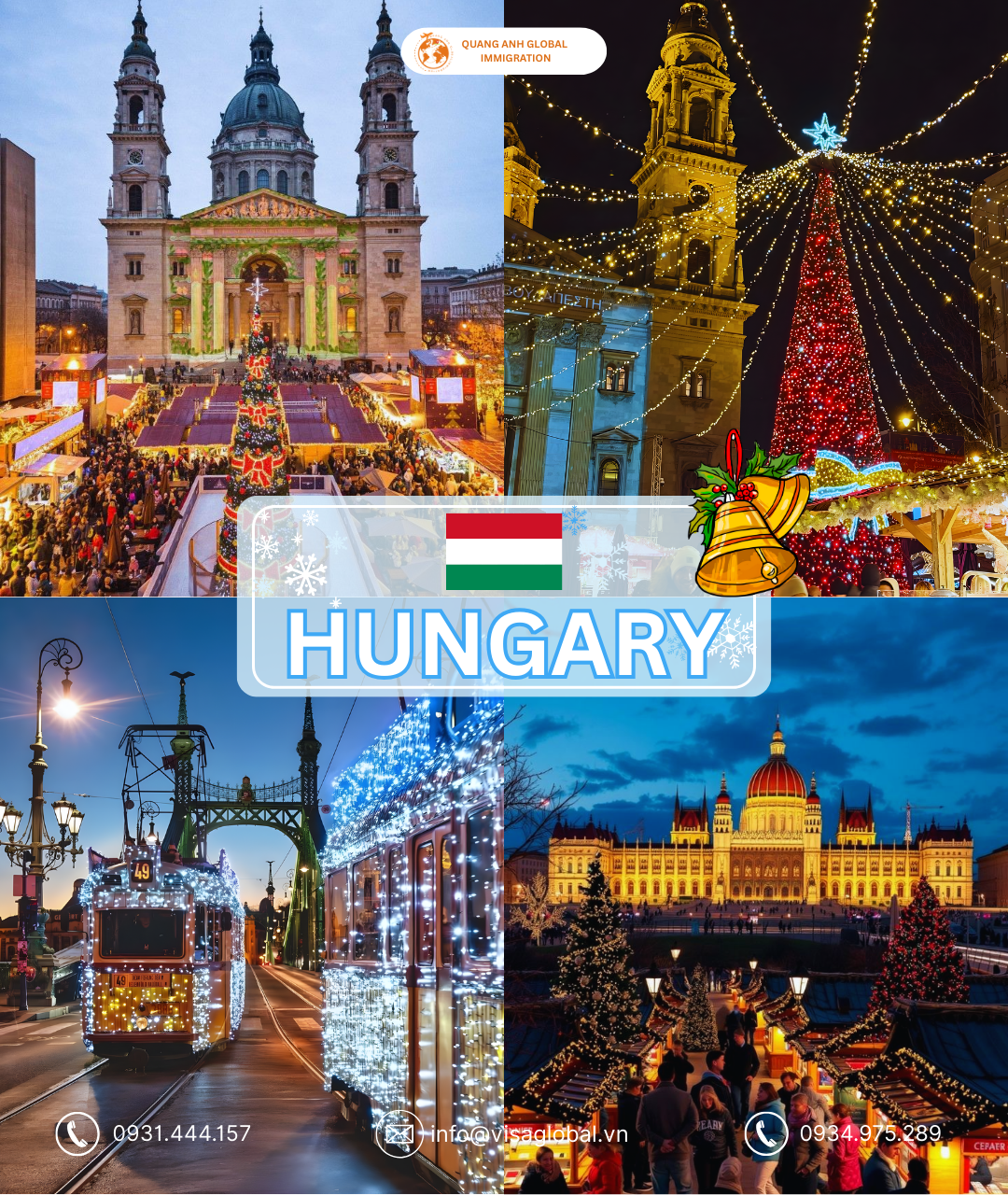 Giáng sinh tại Hungary - Quang Anh Global Immigration