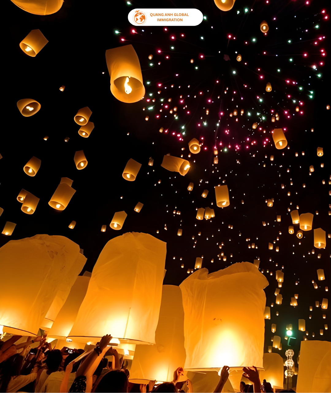 lễ hội Yi Peng Thái Lan - Quang Anh Global Immigration