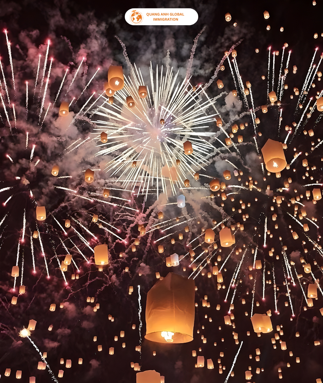 lễ hội Yi Peng Thái Lan - Quang Anh Global Immigration