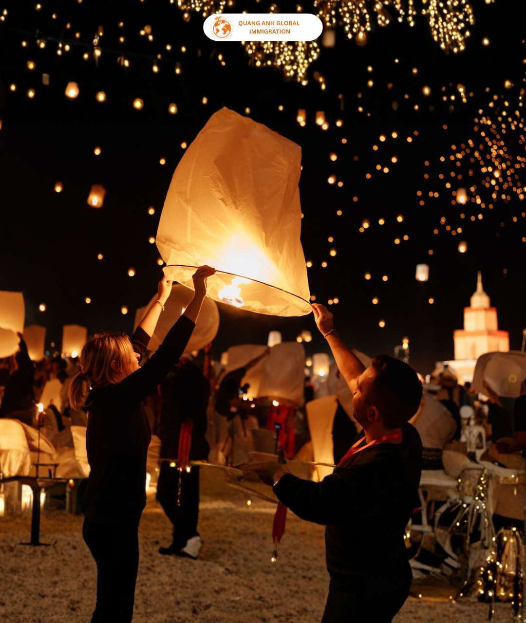 lễ hội Yi Peng Thái Lan - Quang Anh Global Immigration