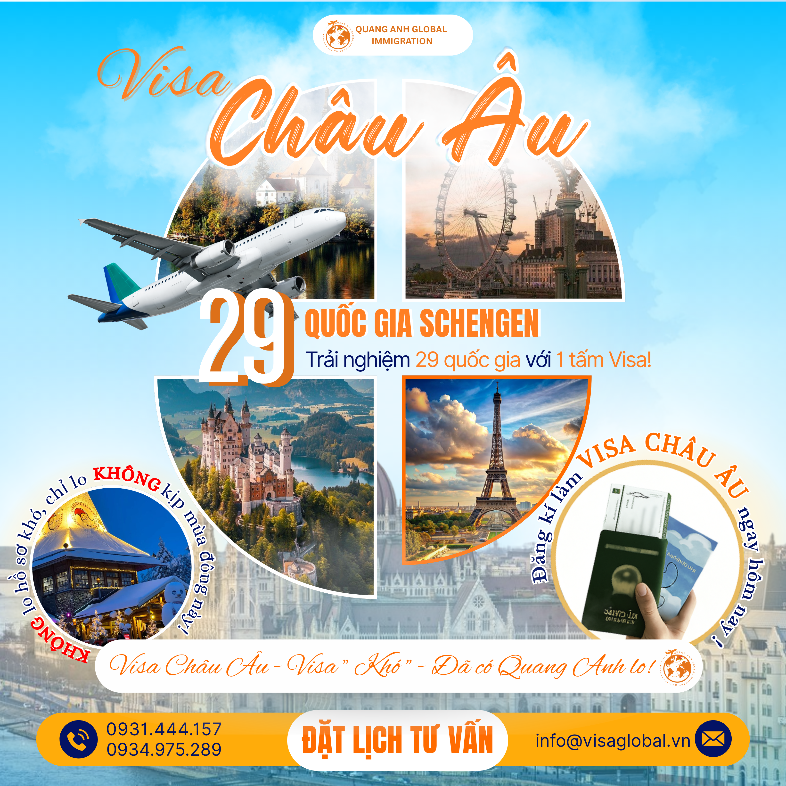 visa châu âu - quang anh global immigration