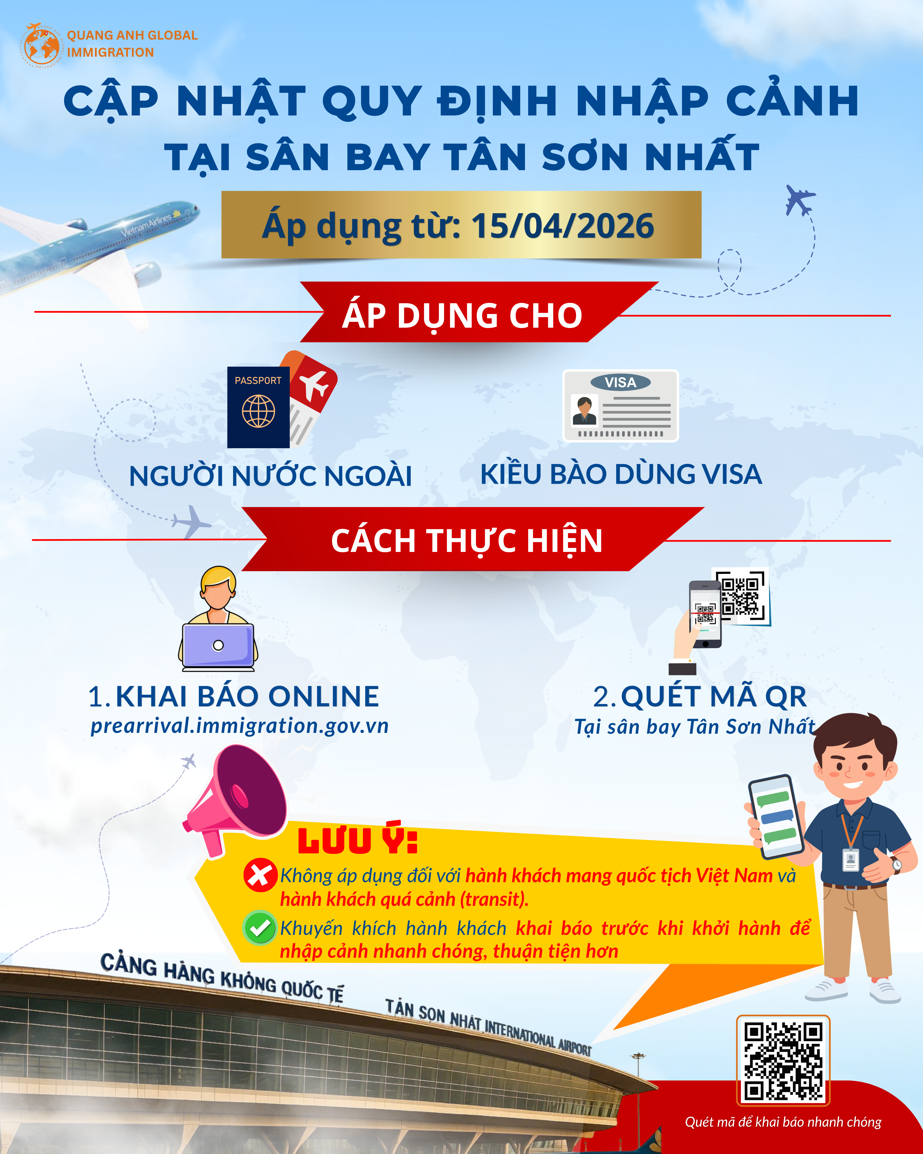 quy định nhập cảnh sân bay tân sơn nhất - quang anh global immigration