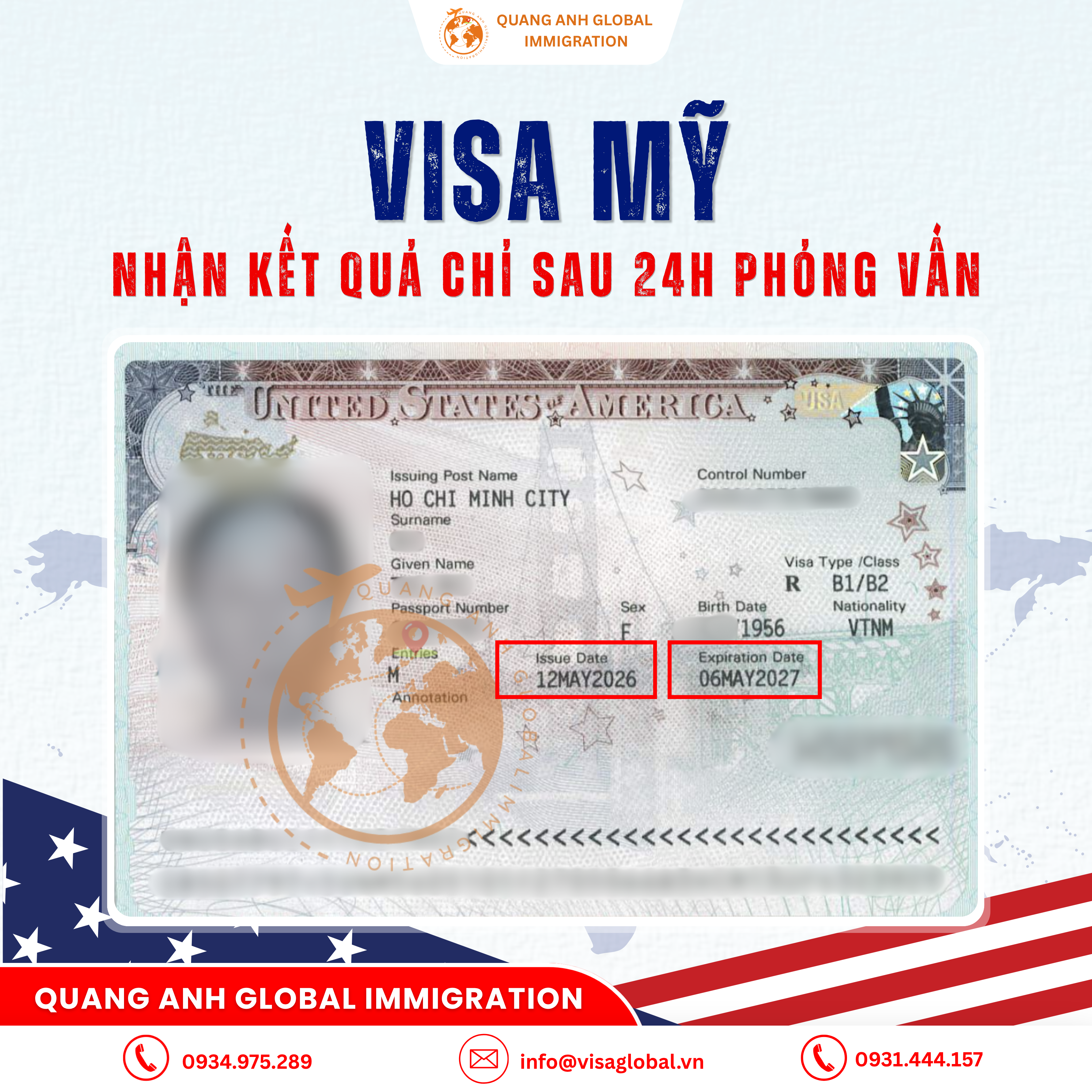 visa mỹ cho khách lớn tuổi - qa visa global