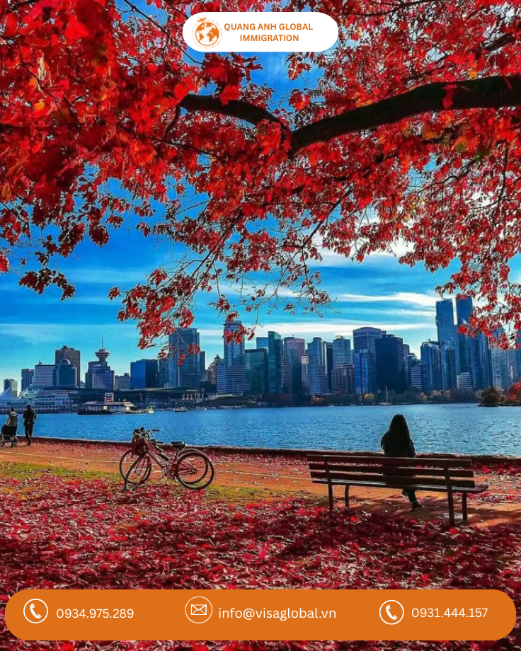Mùa thu lá đỏ ở Canada_Quang Anh Visa Global
