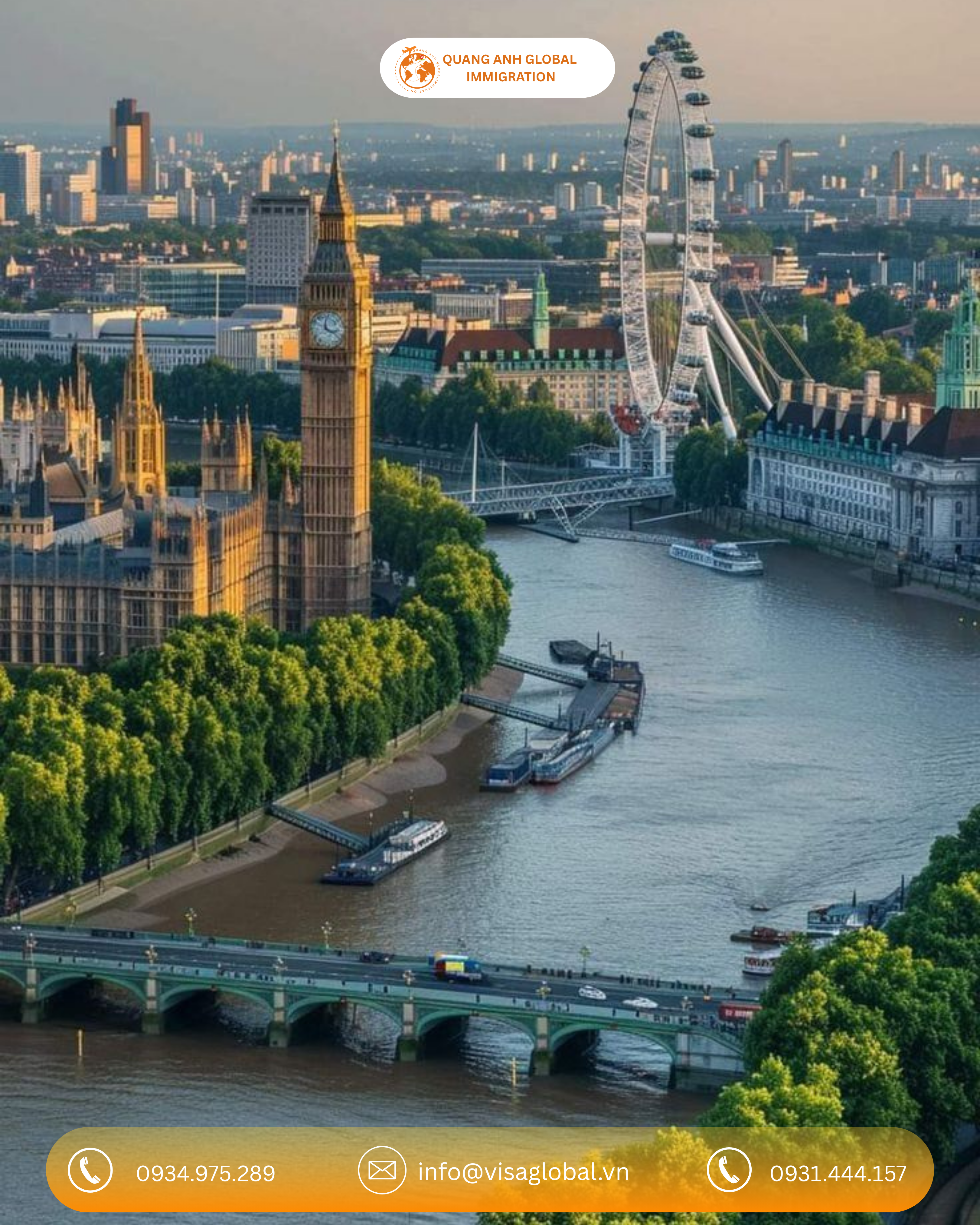 visa Anh dễ dàng với QA Visa Global
