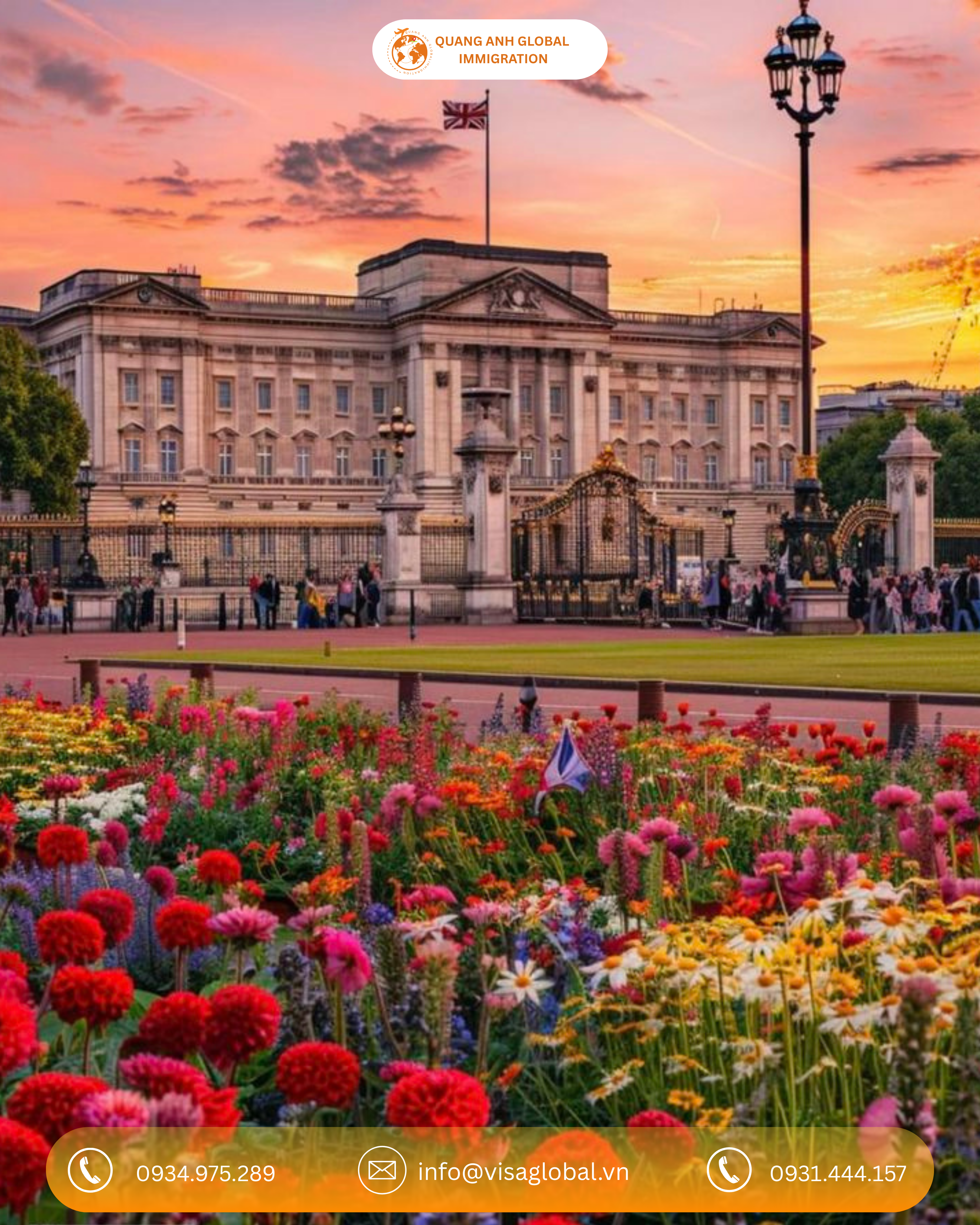 Mùa xuân tại nước Anh - Quang Anh Visa Global