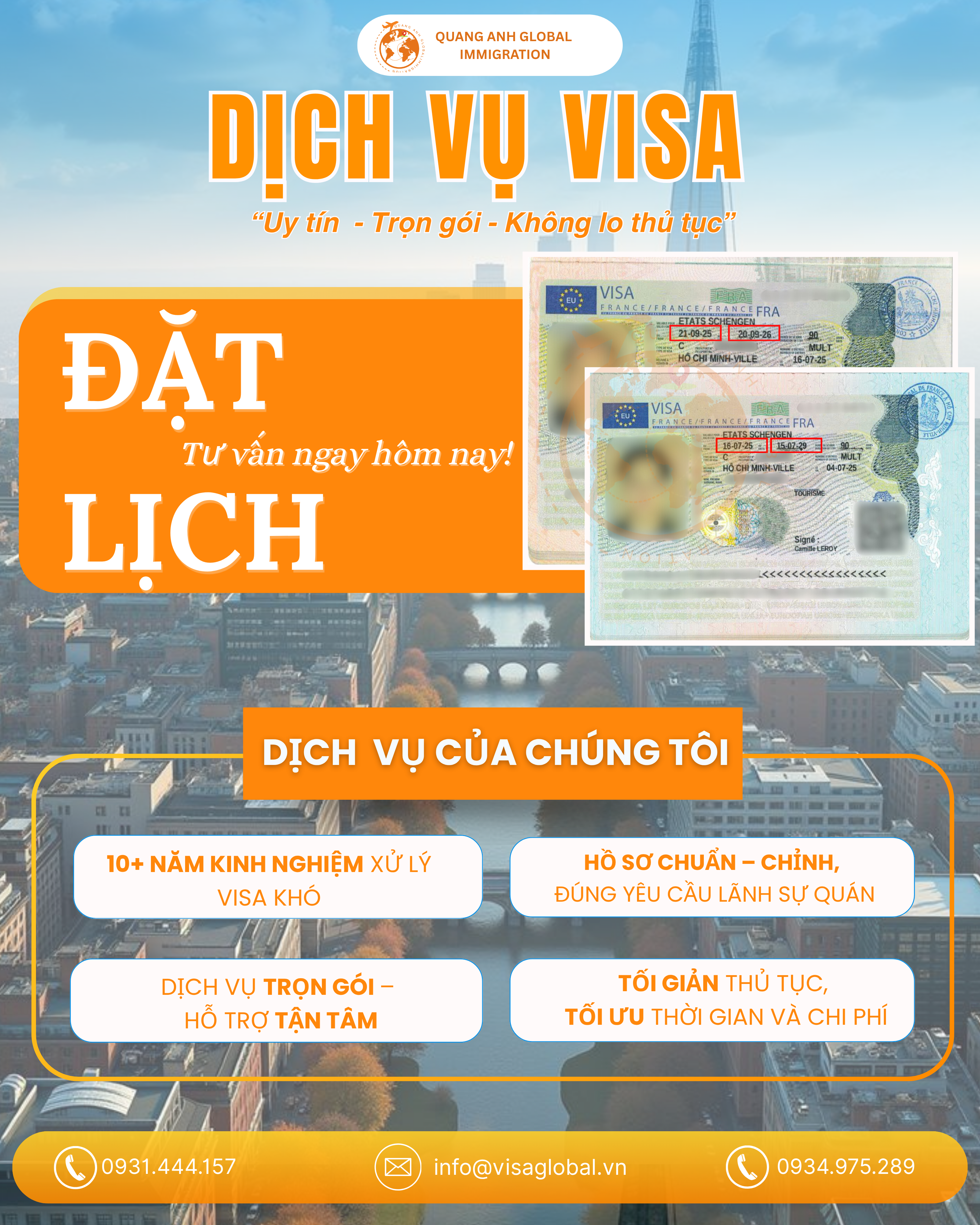 Dịch vụ visa Quang Anh Visa Global